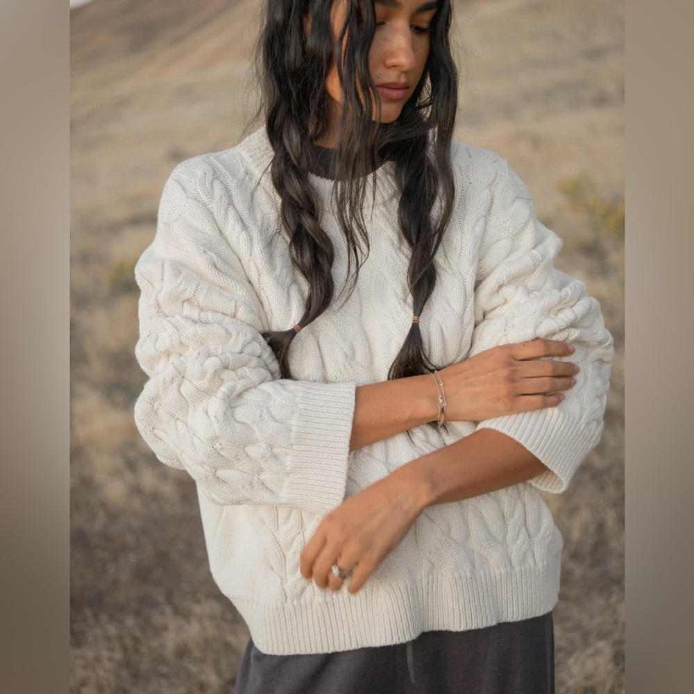 SØNDERHAUS CABLE KNIT SWEATER in 2X NWT